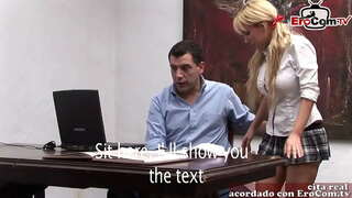 ���ፓኒሽ ቅድሚያ tits milf ላይ በስራ