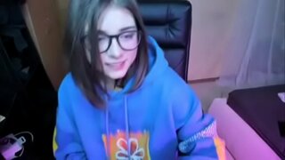 Pendejita spillen mat dildo